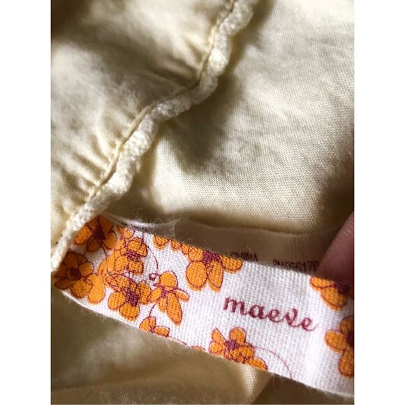 Antropologie Maeve Empire Waist Pleated Tulip Spring Dress SZ 0 - Picture 13 of 15